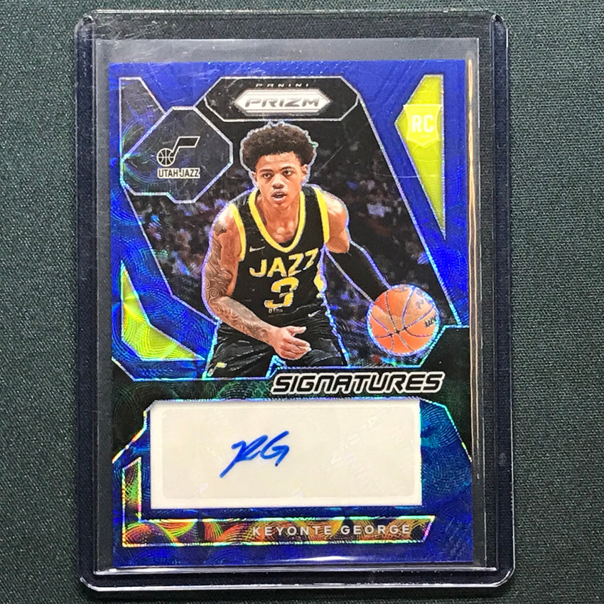 2023-24 Prizm Keyonte George Rookie Signatures Auto Choice Blue 39/49
