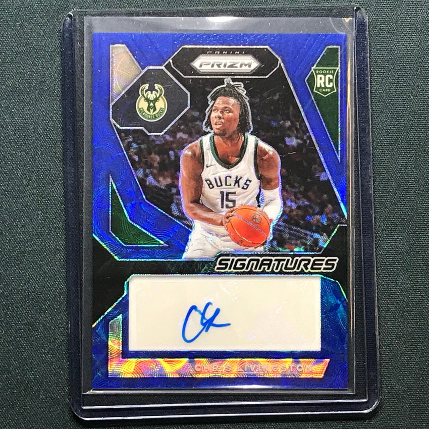 2023-24 Prizm Chris Livingston Rookie Signatures Auto Choice Blue 16/49