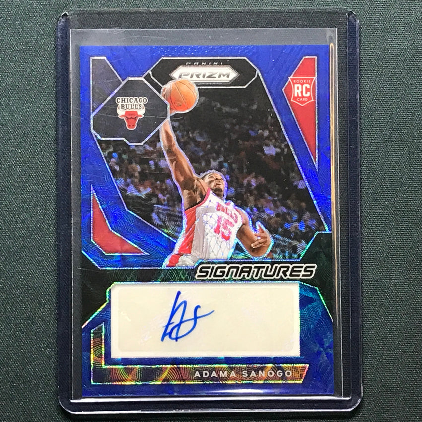 2023-24 Prizm Adama Sanogo Rookie Signatures Auto Choice Blue 11/49