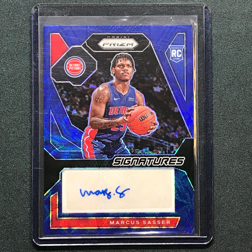 2023-24 Prizm Marcus Sasser Rookie Signatures Auto Choice Blue 48/49
