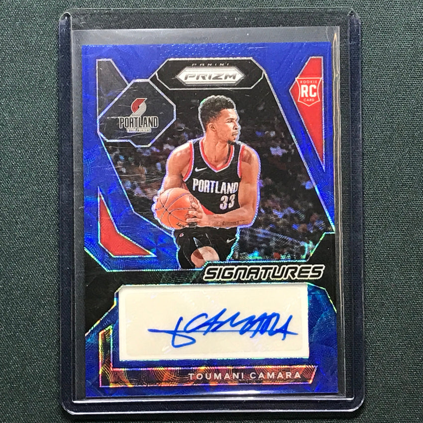2023-24 Prizm Toumani Camara Rookie Signatures Auto Choice Blue 27/49