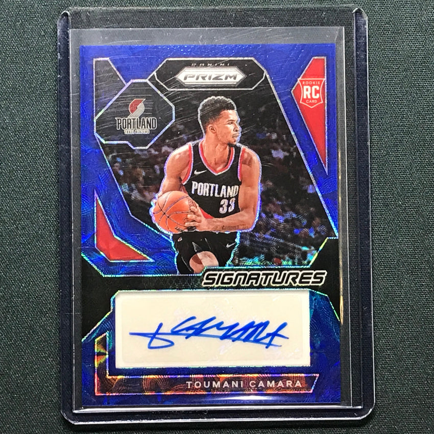 2023-24 Prizm Toumani Camara Rookie Signatures Auto Choice Blue 7/49