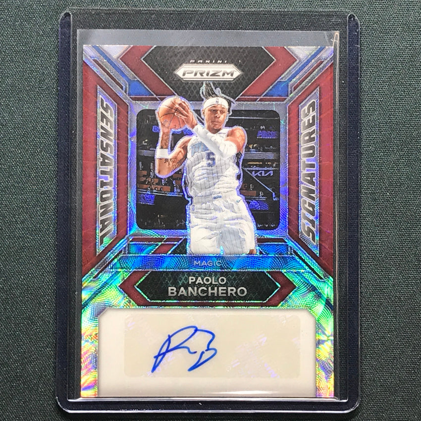 2023-24 Prizm Paolo Banchero Sensational Signatures Auto Choice Red 8/88