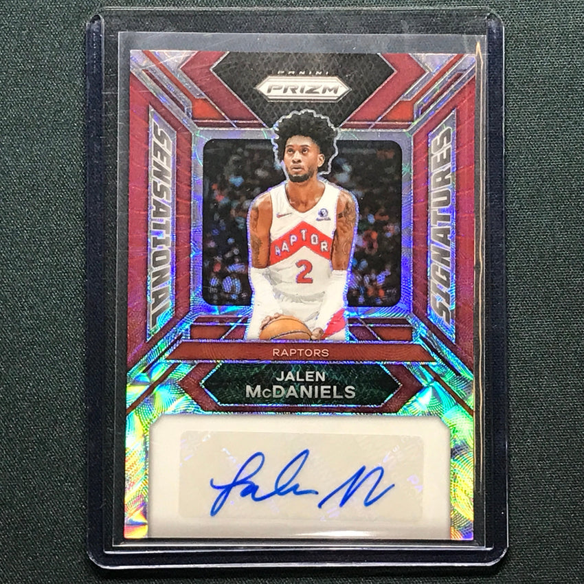 2023-24 Prizm Jalen Mcdaniels Sensational Signatures Auto Choice Red 88/88