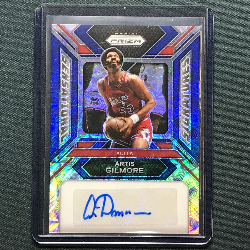 2023-24 Prizm Artis Gilmore Sensational Signatures Auto Choice Blue 15/49