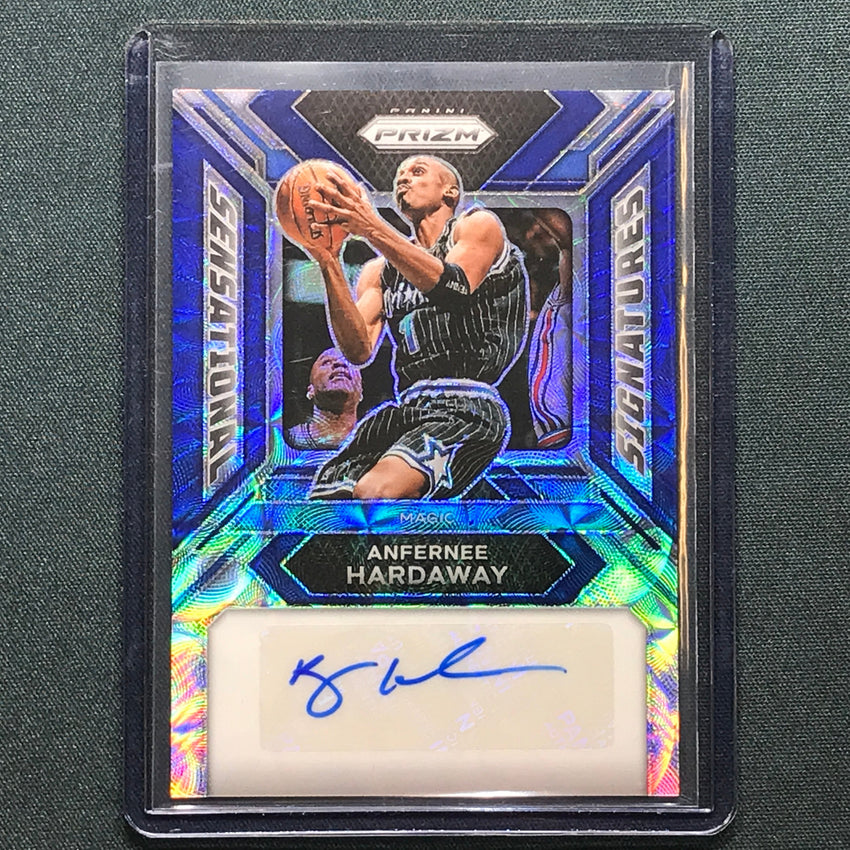 2023-24 Prizm Anfernee Hardaway Sensational Signatures Auto Choice Blue 16/49