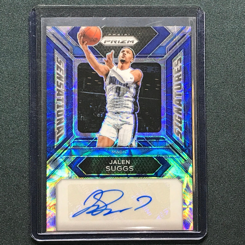 2023-24 Prizm Jalen Suggs Sensational Signatures Auto Choice Blue 7/49