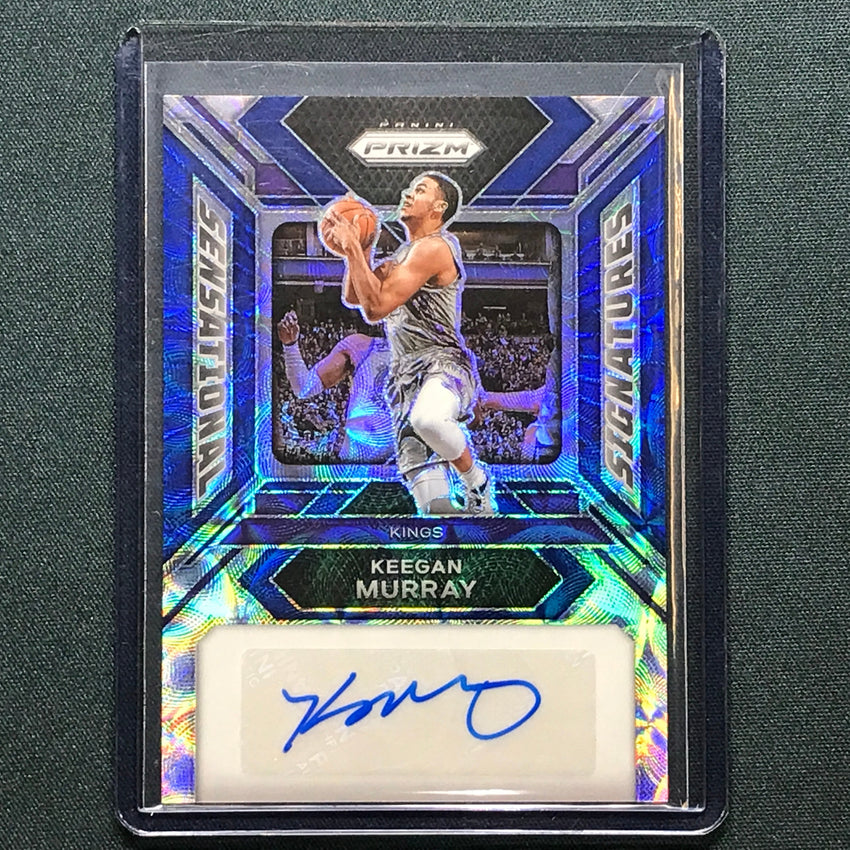 2023-24 Prizm Keegan Murray Sensational Signatures Auto Choice Blue 21/49
