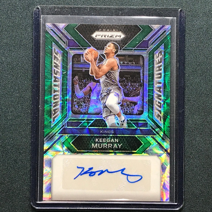 2023-24 Prizm Keegan Murray Sensational Signatures Auto Choice Green 8/8