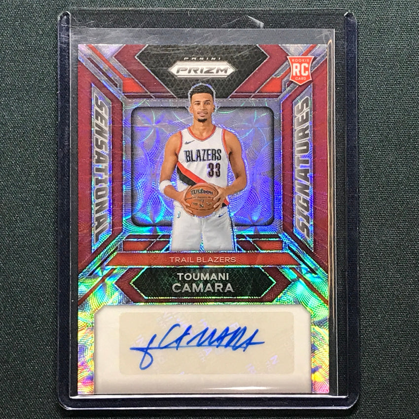 2023-24 Prizm Toumani Camara Sensational Signatures Rookie Auto Choice Red 67/88