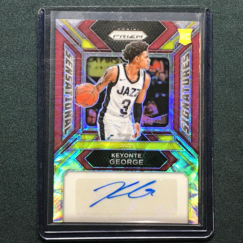 2023-24 Prizm Keyonte George Sensational Signatures Rookie Auto Choice Red 68/88