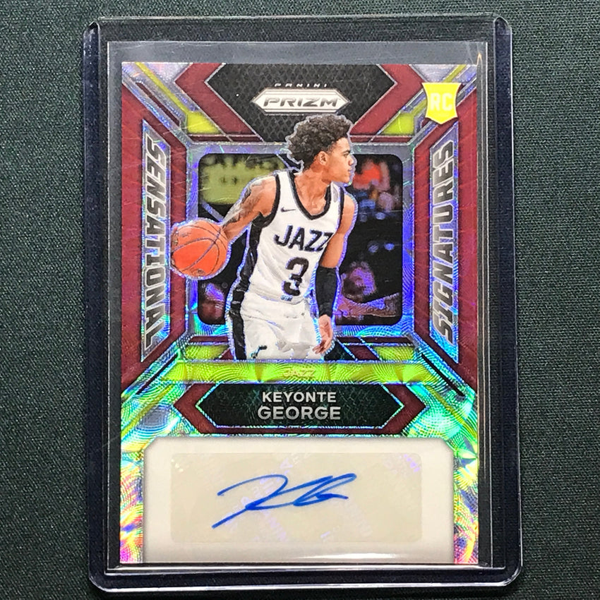 2023-24 Prizm Keyonte George Sensational Signatures Rookie Auto Choice Red 76/88