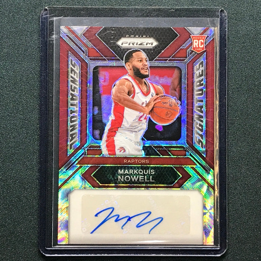 2023-24 Prizm Marquis Nowell Sensational Signatures Rookie Auto Choice Red 15/88