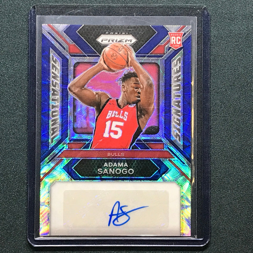2023-24 Prizm Adama Sanogo Sensational Signatures Rookie Auto Choice Blue 17/49