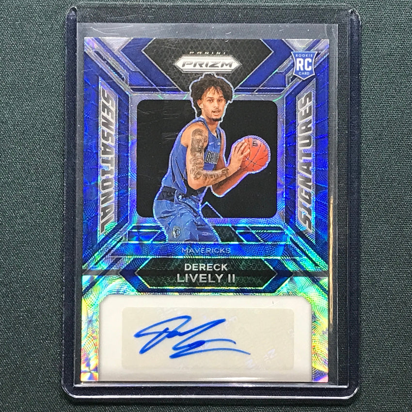 2023-24 Prizm Dereck Lively Ii Sensational Rookie Auto Choice Blue 36/49