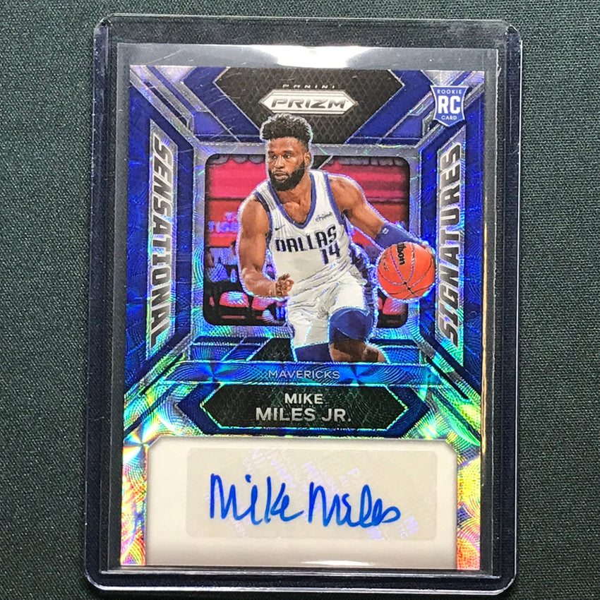 2023-24 Prizm Mike Miles Jr. Sensational Signatures Rookie Auto Choice Blue 6/49
