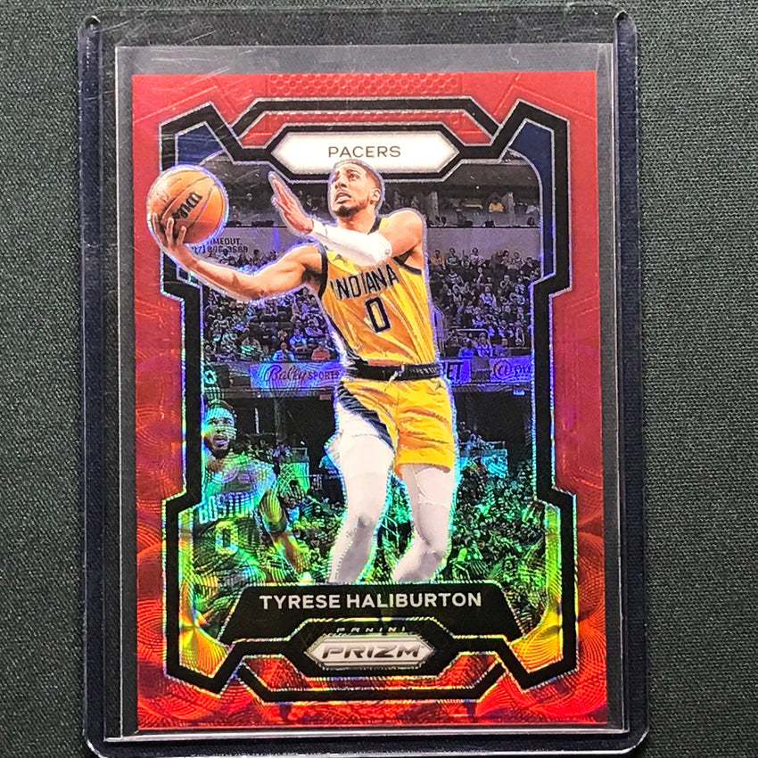 2023-24 Prizm Tyrese Haliburton Choice Red 64/88 No 102