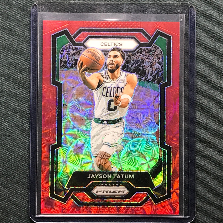 2023-24 Prizm Jayson Tatum Choice Red 54/88 No 2