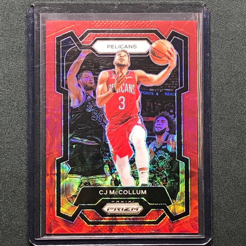 2023-24 Prizm Cj Mccollum Choice Red 4/88 #114