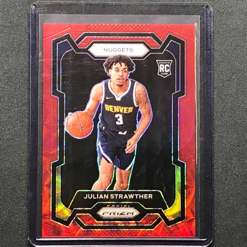 2023-24 Prizm Julian Strawther Rookie Choice Red 72/88 No 133