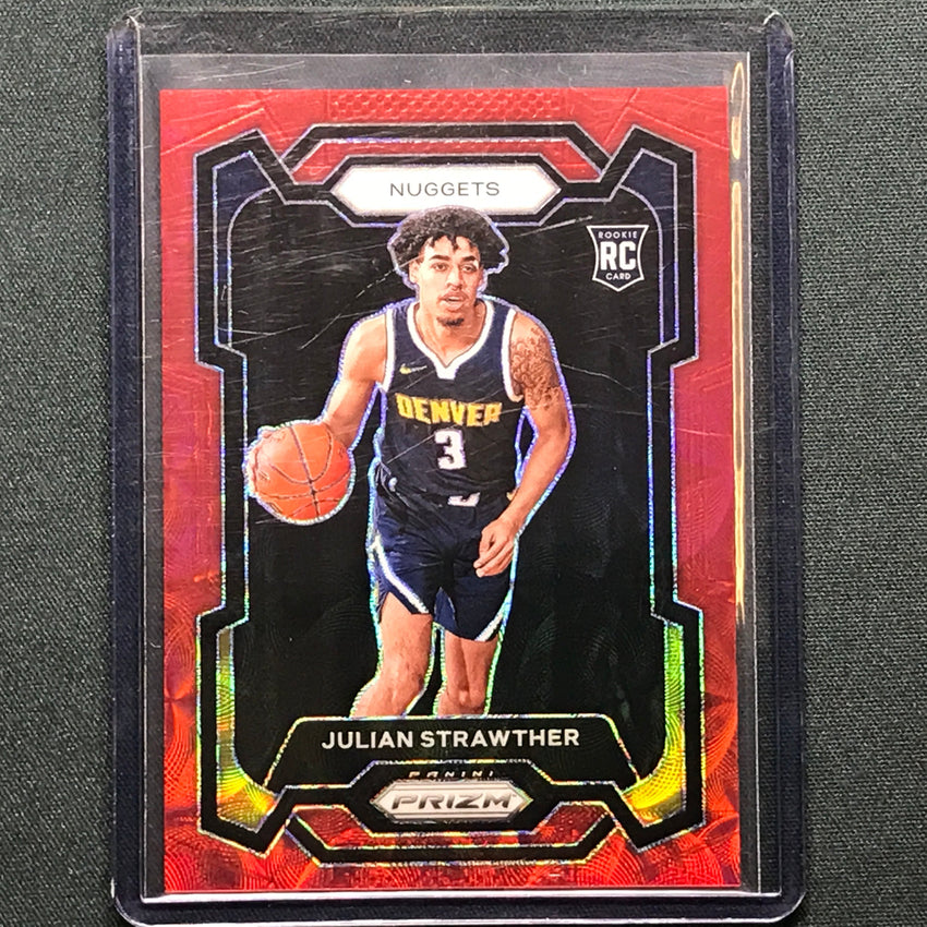 2023-24 Prizm Julian Strawther Rookie Choice Red 49/88 #133