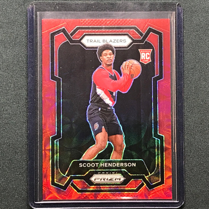 2023-24 Prizm Scoot Henderson Rookie Choice Red 27/88 No 141