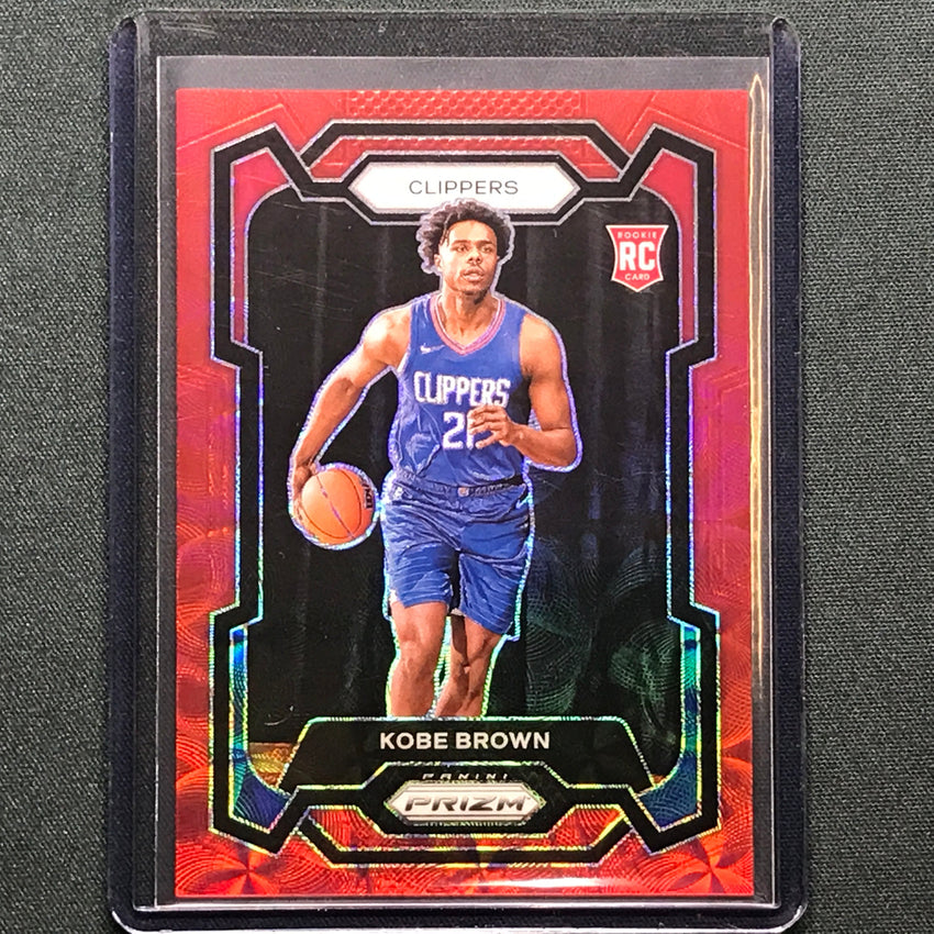 2023-24 Prizm Kobe Brown Rookie Choice Red 86/88 #144