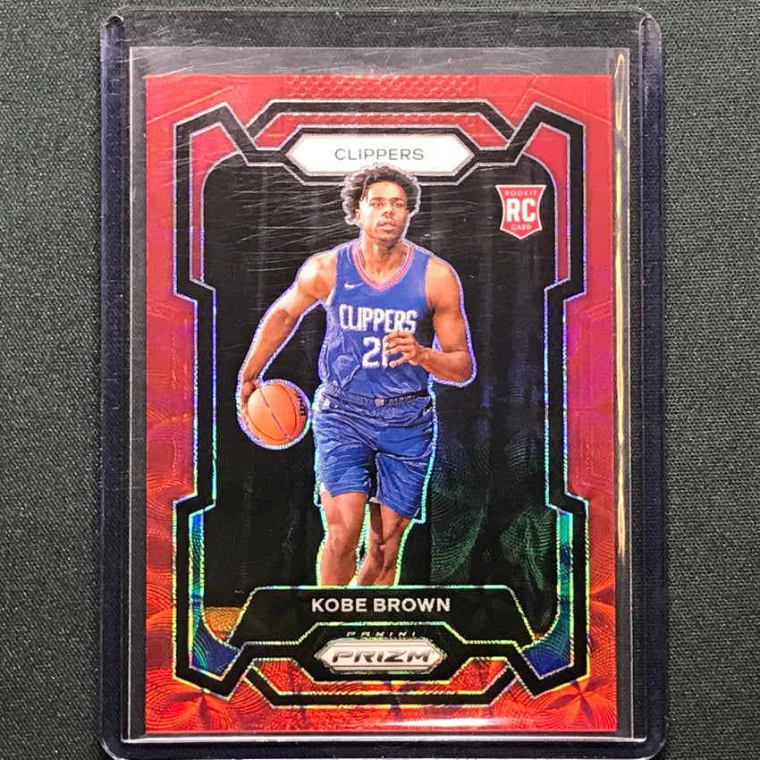 2023-24 Prizm Kobe Brown Rookie Choice Red 83/88 #144