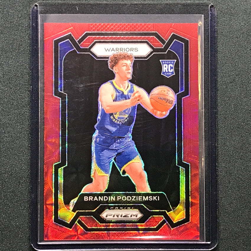 2023-24 Prizm Brandin Podziemski Rookie Choice Red 18/88 #147