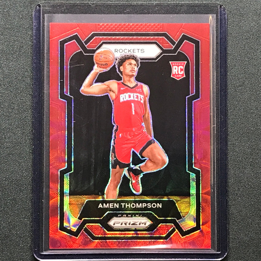 2023-24 Prizm Amen Thompson Rookie Choice Red 36/88 No 150