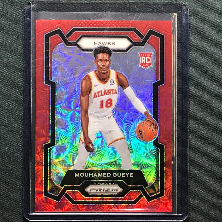 2023-24 Prizm Mouhamed Gueye Rookie Choice Red 28/88 No 157