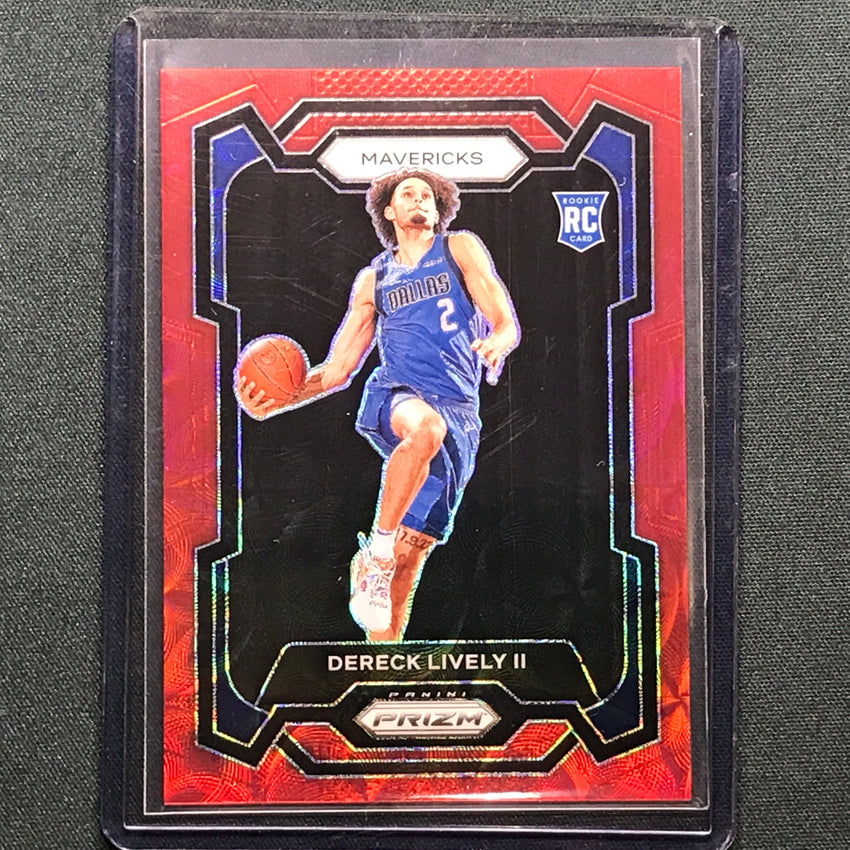 2023-24 Prizm Dereck Lively Ii Rookie Choice Red 12/88 No 163