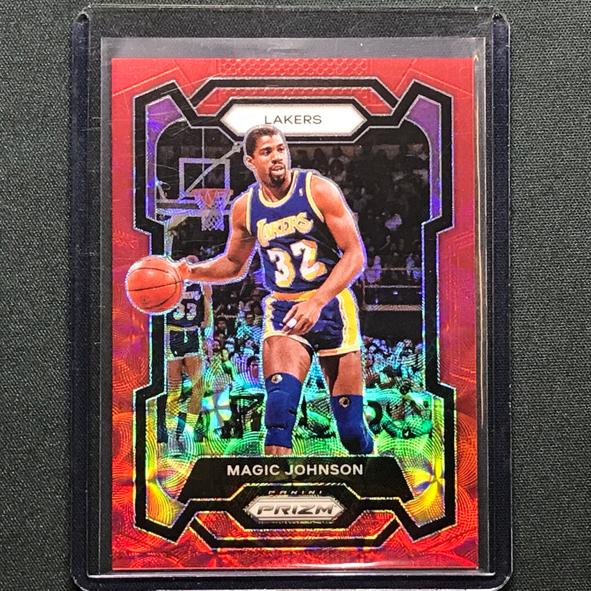 2023-24 Prizm Magic Johnson Choice Red 13/88 No 185