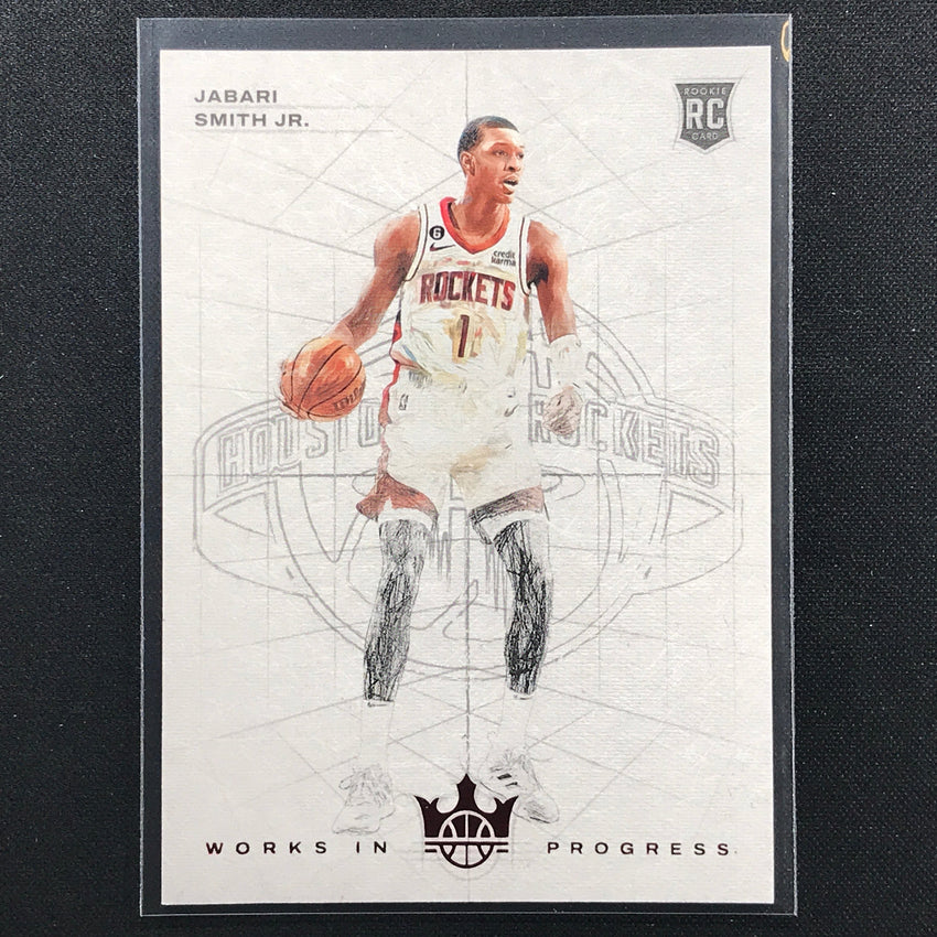 2022-23 Court Kings Jabari Smith Jr. Works In Progress Rookie Ruby 82/149