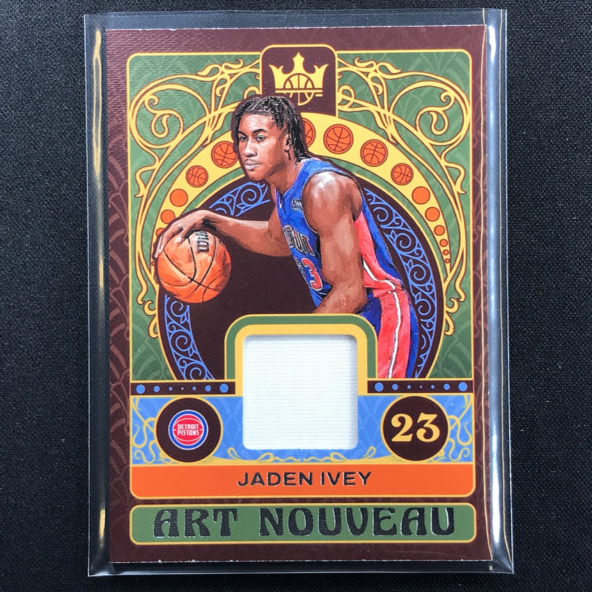 2022-23 Court Kings Jaden Ivey Art Nouveau Rookie Jersey No Jid