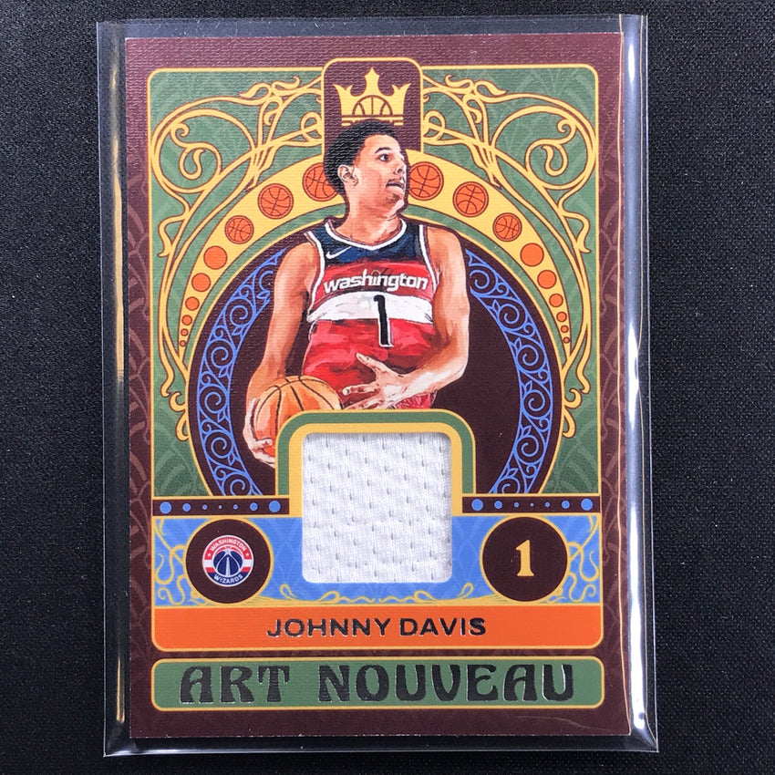 2022-23 Court Kings Johnny Davis Art Nouveau Rookie Jersey No Jdw