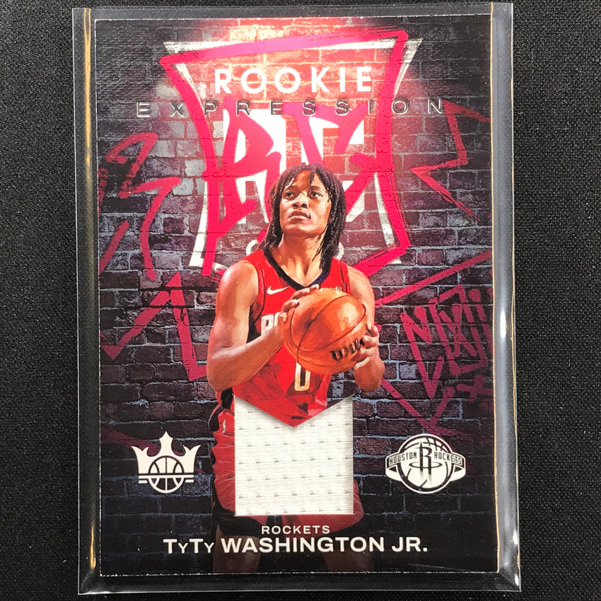 2022-23 Court Kings Tyty Washington Jr. Rookie Expression Jersey No Ttr