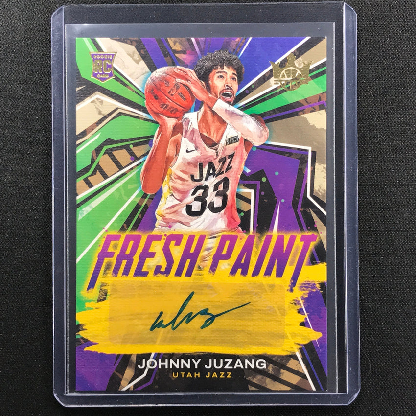 2022-23 Court Kings Johnny Juzang Fresh Paint Rookie Auto Gold 32/199