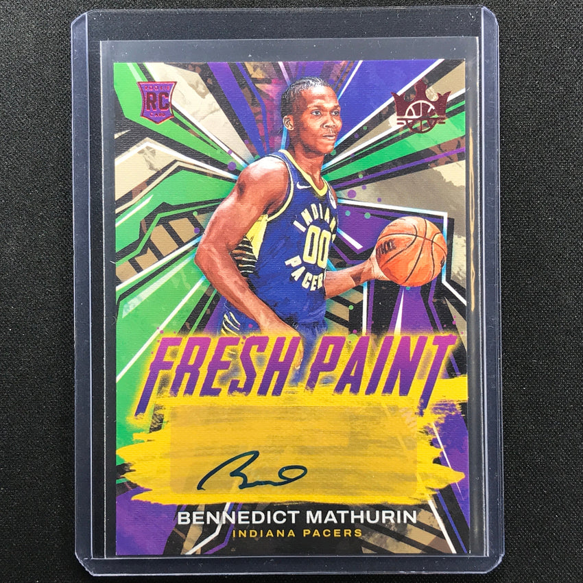2022-23 Court Kings Bennedict Mathurin Fresh Paint Rookie Auto Ruby 65/99