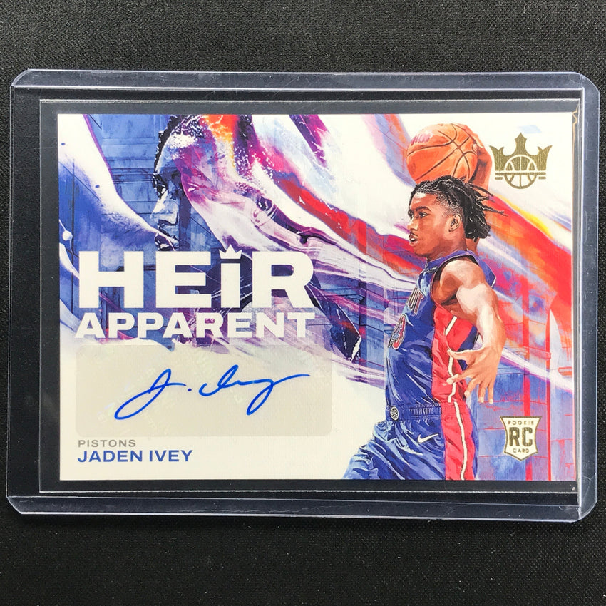 2022-23 Court Kings Jaden Ivey Heir Apparent Rookie Auto Gold 33/199