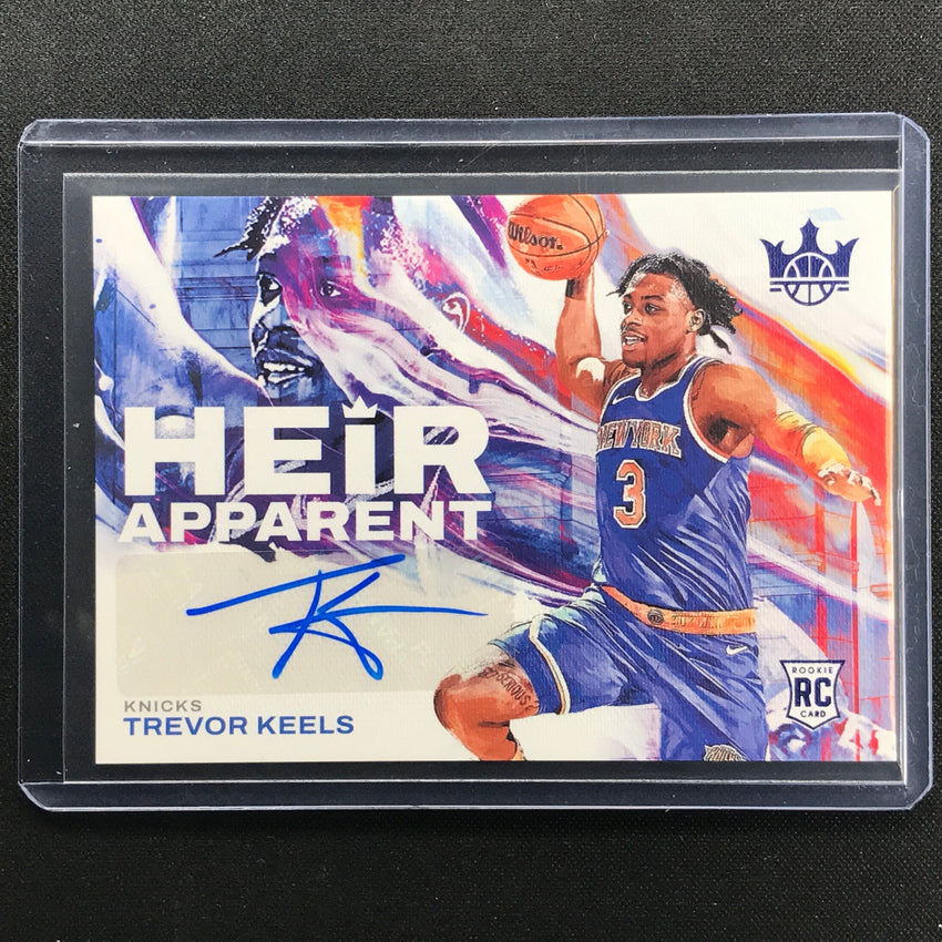 2022-23 Court Kings Trevor Keels Heir Apparent Rookie Auto Sapphire 12/25