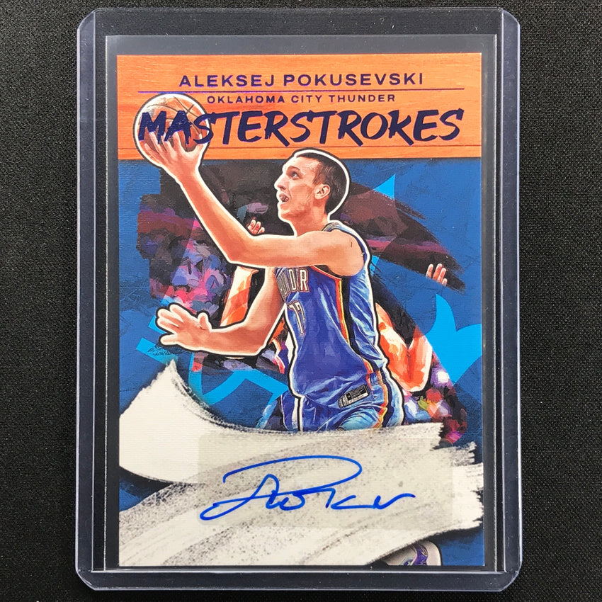 2022-23 Court Kings Aleksej Pokusevski Masterstrokes Auto Sapphire 11/25