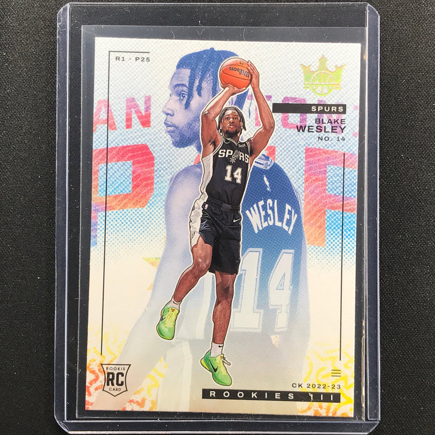 2022-23 Court Kings Blake Wesley Rookies Iii No 135