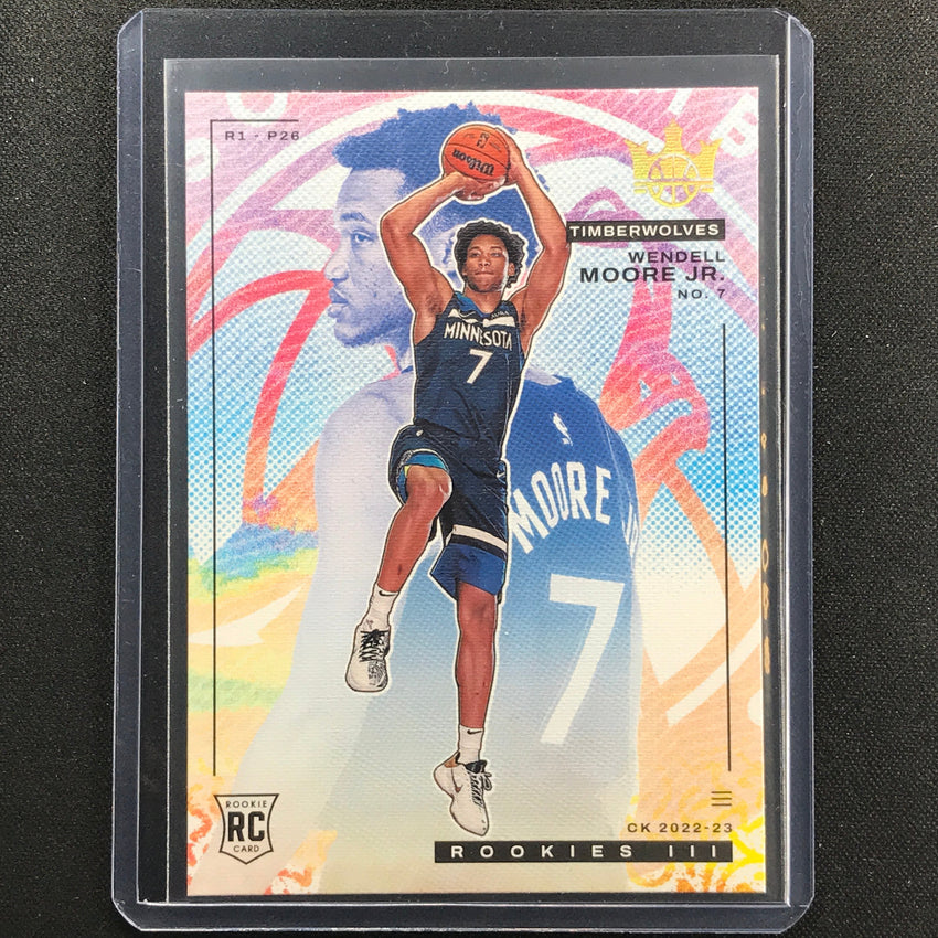 2022-23 Court Kings Wendell Moore Jr. Rookies Iii No 142