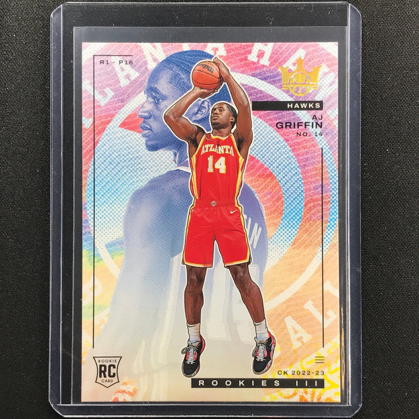 2022-23 Court Kings Aj Griffin Rookies Iii No 146