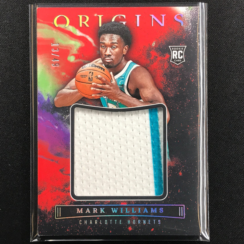 2022-23 Origins Mark Williams Rookie Jumbo Jersey Red 13/49