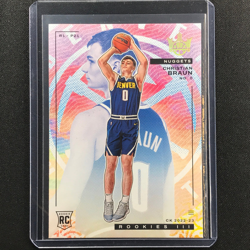 2022-23 Court Kings Christian Braun Rookies Iii No 163