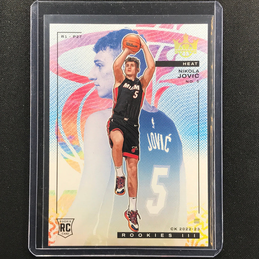 2022-23 Court Kings Nikola Jovic Rookies Iii No 166