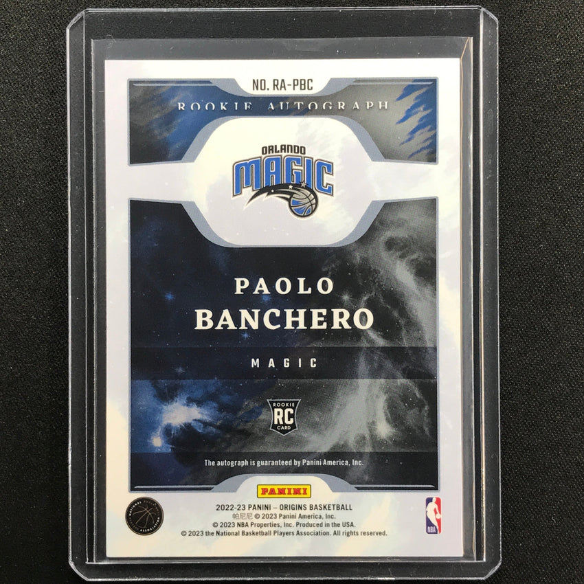 2022-23 Origins Paolo Banchero Rookie Auto Blue 11/35