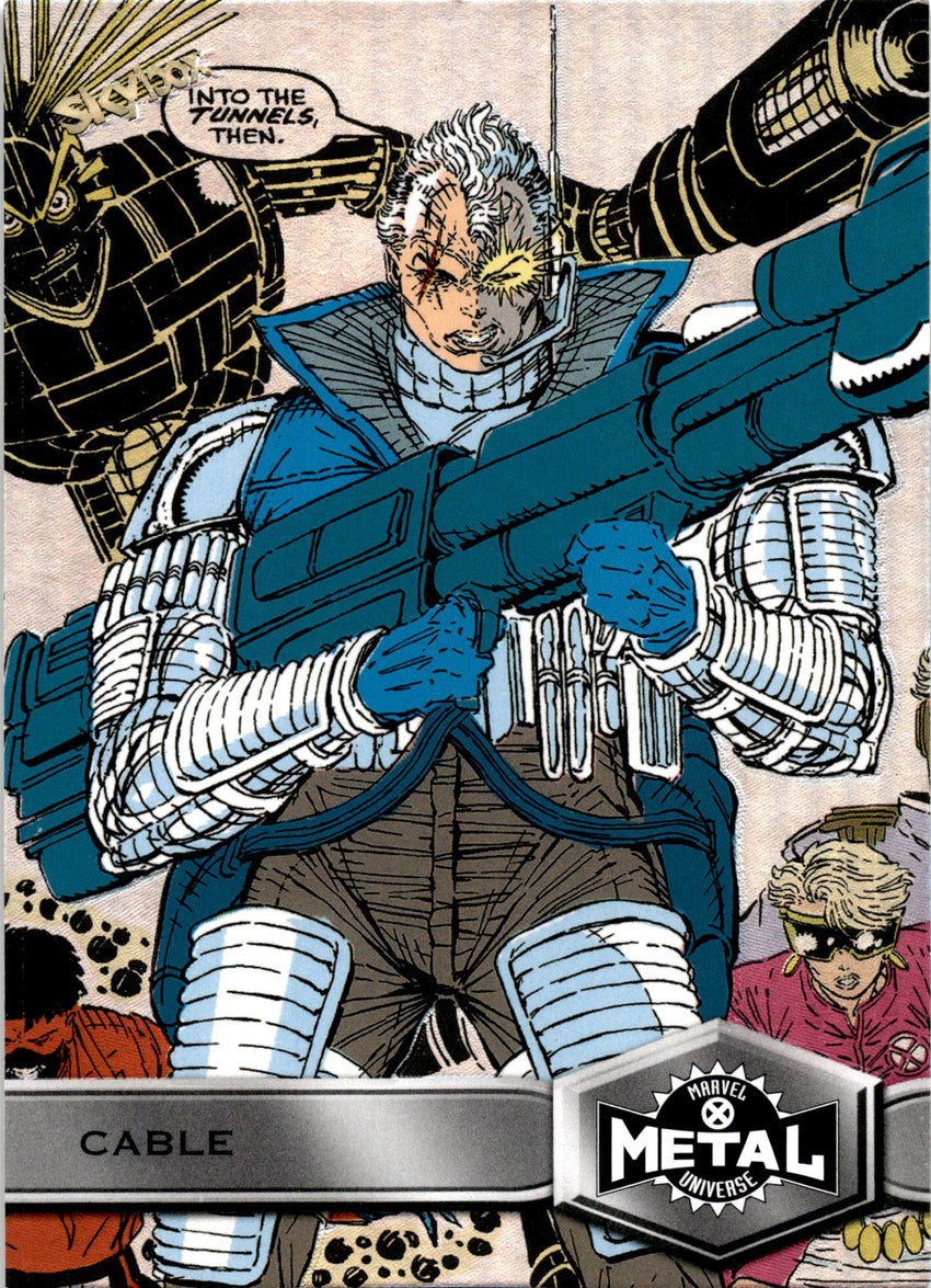2021 Marvel X-men Metal Universe Cable Base High Series No 113